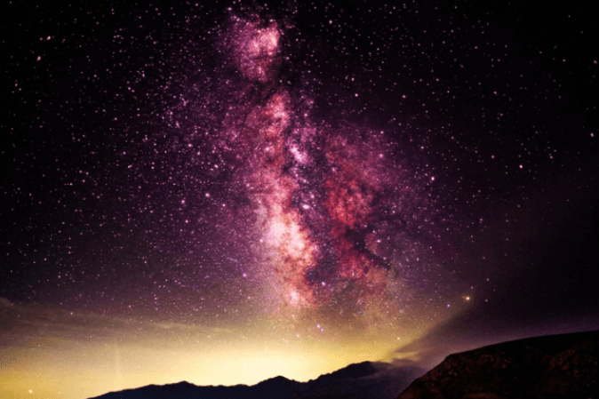 Love & Relationships — purple milky way